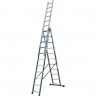 Алюминиевая трехсекционная лестница 3х11 KRAUSE CORDA 010421